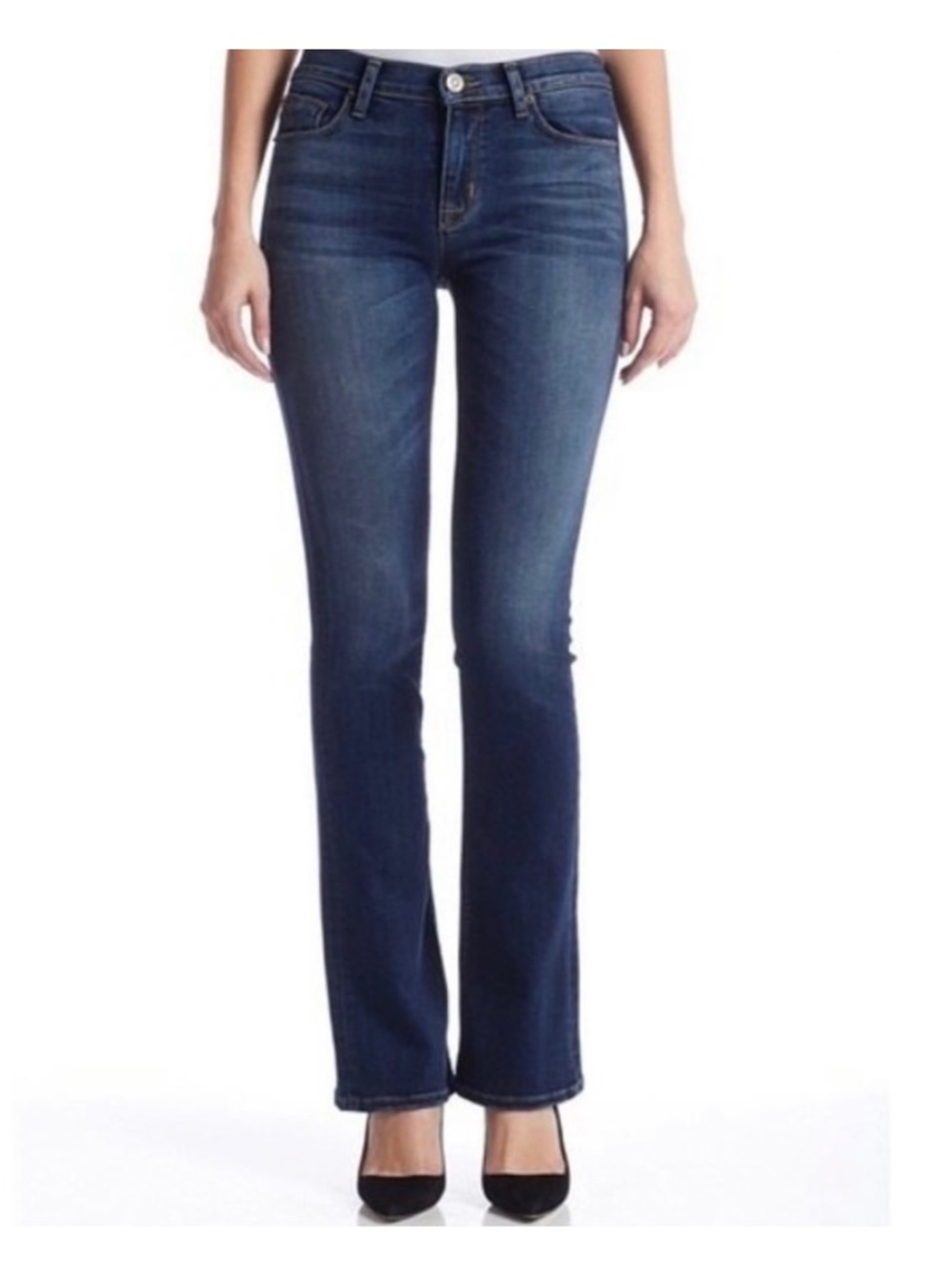 Hudson Love Midrise Bootcut Flattering Jeans Size 30 medium wash denim